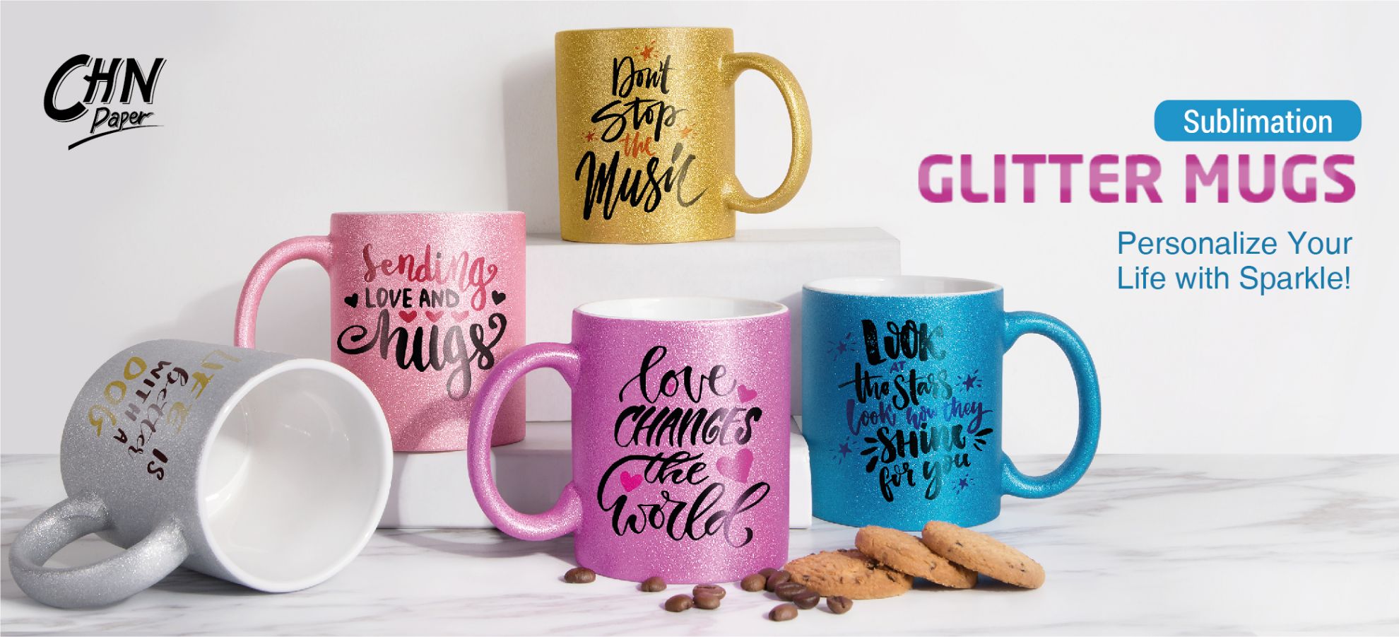 Glitter Mugs